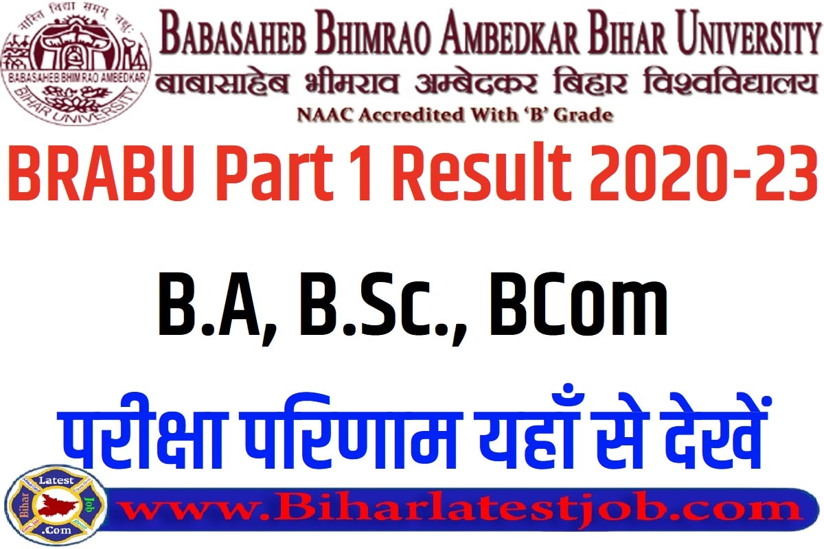BRABU Part 1 Result 2020-23 B.A, B.Sc., BCom बीआरएबीयू टीडीसी पार्ट 1 रिजल्ट 2022 परीक्षा परिणाम यहाँ से देखें